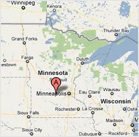 map of studio 544 in hutchinson mn