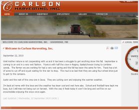 carlson harvesting