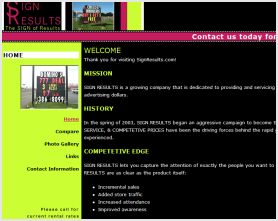 sign results